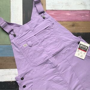 NWT Duluth Large x35L Heirloom Gardening Bib Overalls Wild Aster Purple Bibs